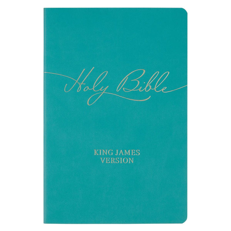 KJV Bible Gift Faux Leather, Teal