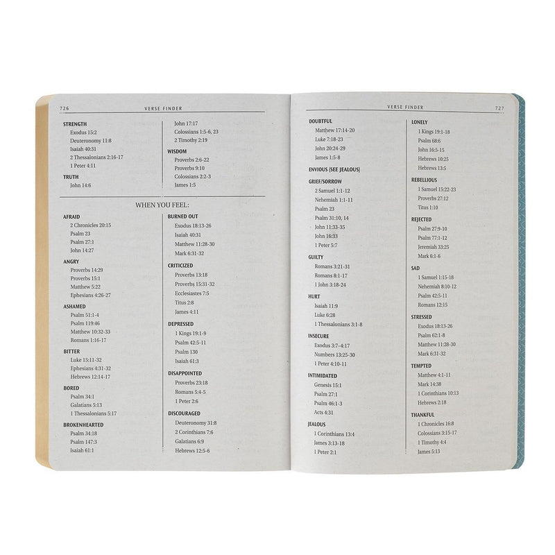 KJV Bible Gift Faux Leather, Teal
