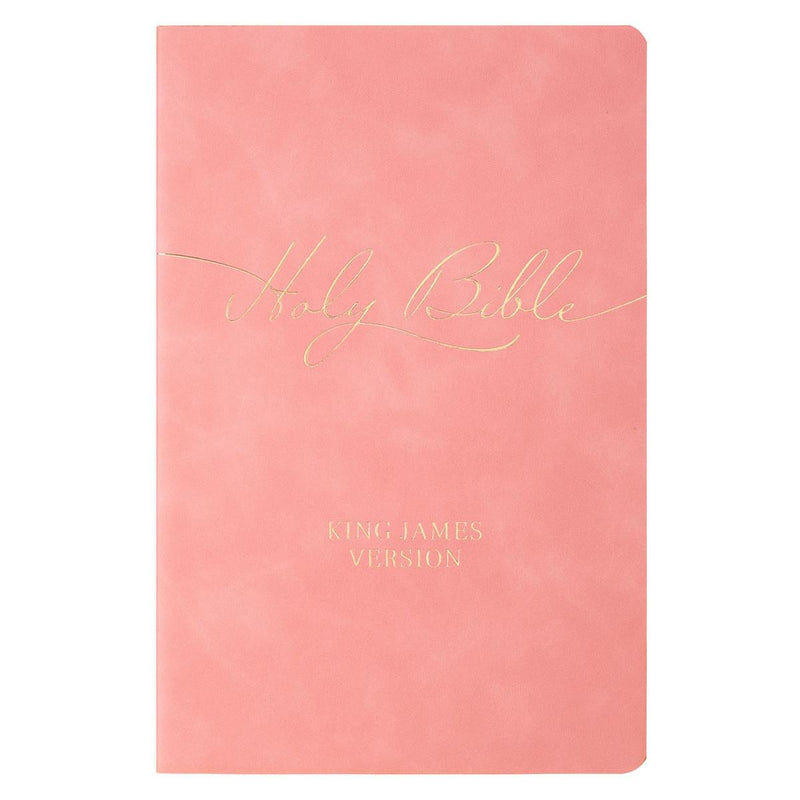 KJV Bible Gift Faux Leather, Pink