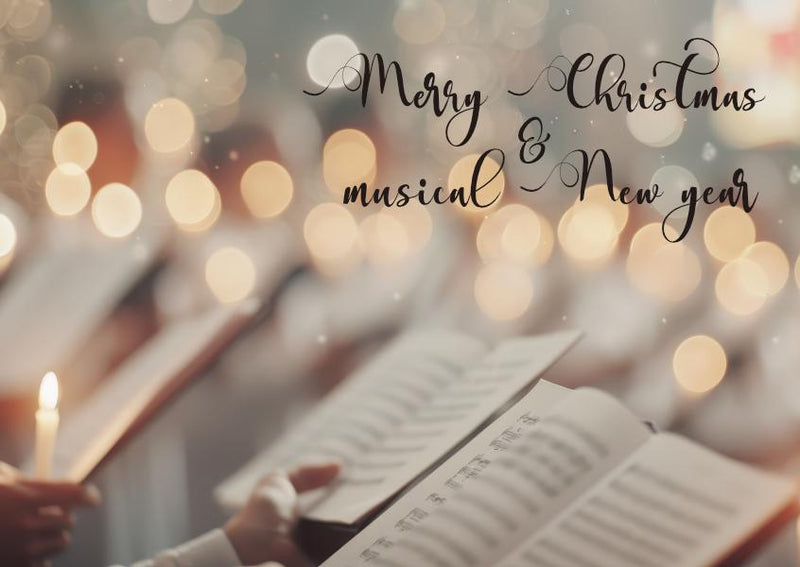Sheetmusic Christmas card