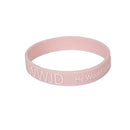 WWJD silicone bracelet pink