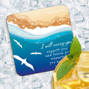 Footprints Christian Coaster