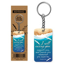 Footprints Keyring