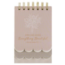 Everything Beautiful Ecc. 3:11 Spiral Notepad SM Pink
