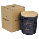 Sweet Friendship Glass Candle w/Bamboo Lid Navy