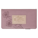 Be Joyful 1 Thess. 5:16-18 Checkbook Wallet Mauve
