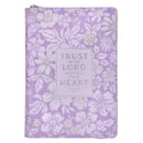 Trust in the Lord Purple Prov. 3:5 Journal Classic Zip Purple