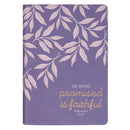 e He Who Promised Is Faithful Heb. 10:23 Journal Classic Purpl