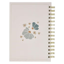 God Is Good Ps. 34:8 Journal Spiral  Cream Floral