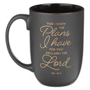 I Know the Plans Jer. 29:11 Mug Black