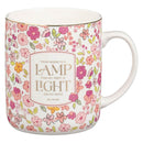 Your Word Is A Lamp for My Feet Ps. 119:105 Mug Pink Floral