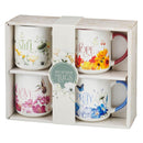 Love, Hope, Pray, Be Still Mug Set 4 pc