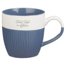 Mug Set 4pc Blue, Taupe, Yellow and Green