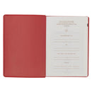 NLT, The Spiritual Growth Bible Faux Leather, Coral Vines