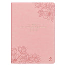 NLT, The Spiritual Growth Bible Faux Leather, Pink Floral