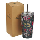 Be Still & Know Ps. 46:10 Tumbler SS Teal Floral