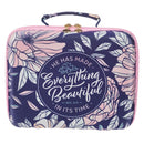 Everything Beautiful Ecc. 3:19 Bible Organizer Hardcover Floral