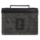 I Know the Plans Jer. 29:11 Bible Cover Fashion Tone-tone Charcoal and Black