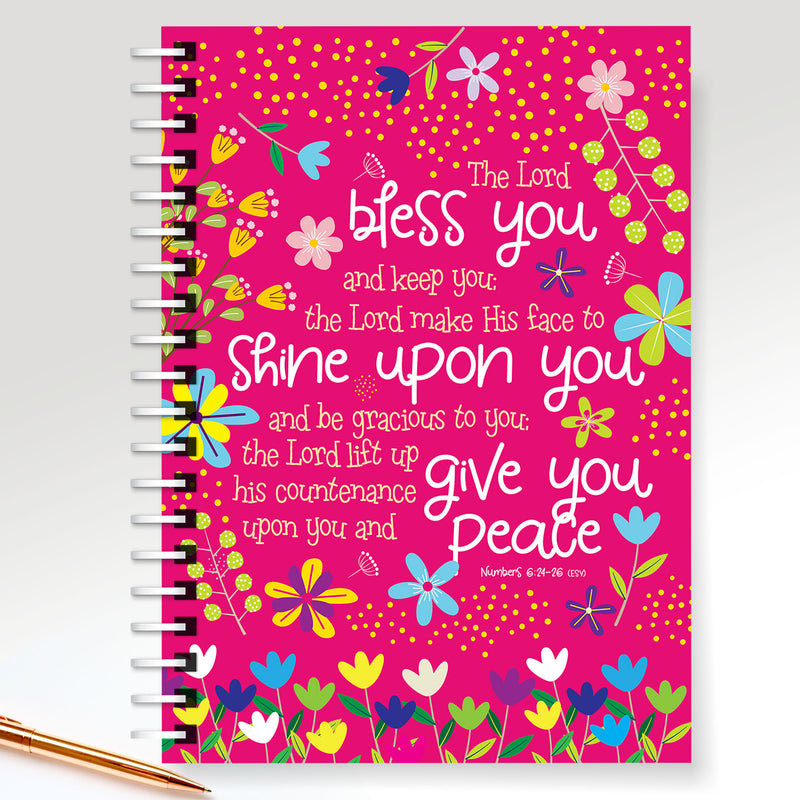 Bless you Pink A5 Christian Notebook