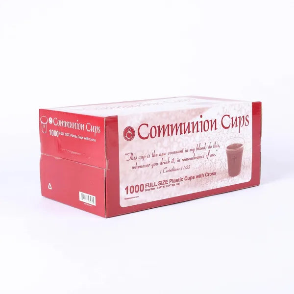 1000 Communion cups with etched cross