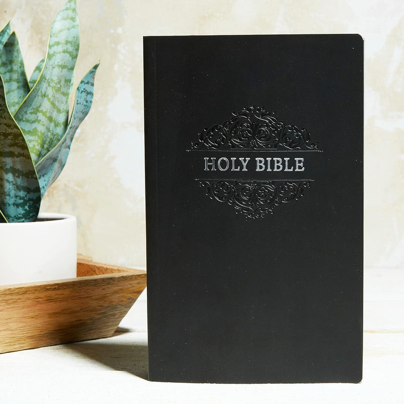 Comfort print bible black soft touch