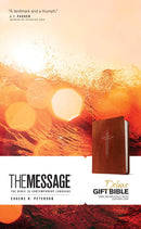 The Message Deluxe Gift Bible The message bible largeprint brown cross