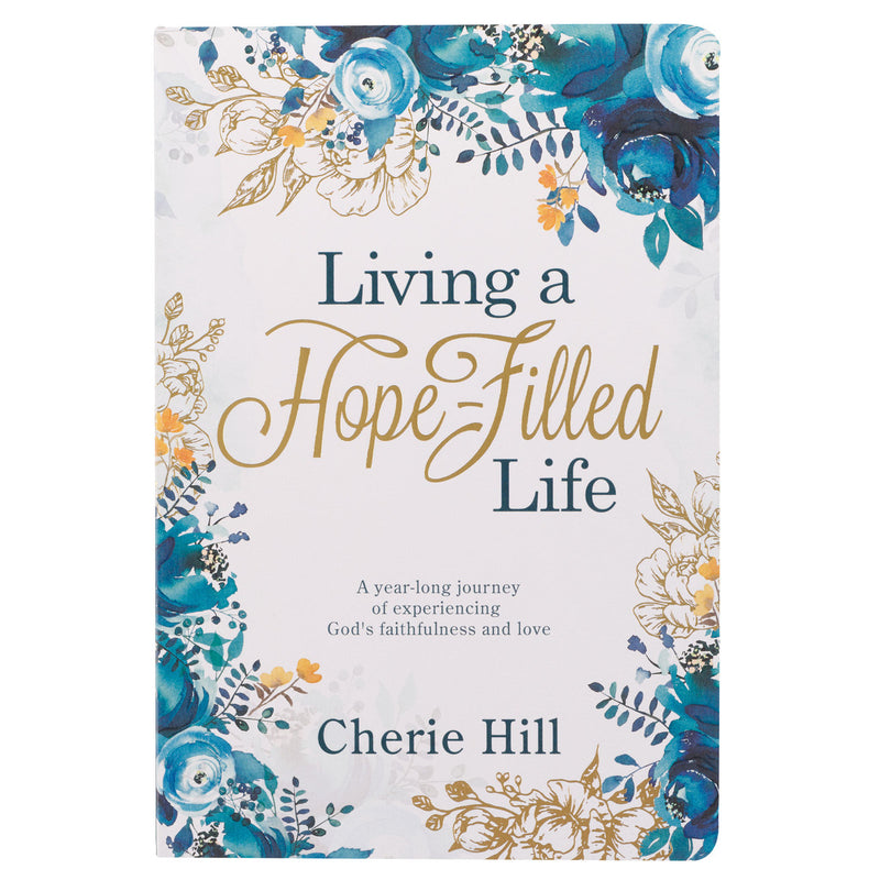 Living a Hope-Filled Life Blue Floral Softcover
