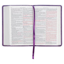 KJV Bible Compact Faux Leather Purple