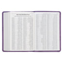 KJV Bible Compact Faux Leather Purple