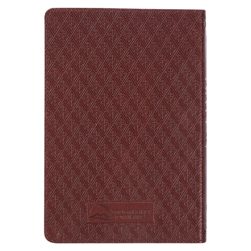 KJV Bible Compact Faux Leather, Saddle Tan