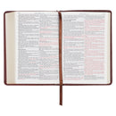 KJV Bible Compact Faux Leather Saddle Tan