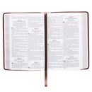 KJV Bible Compact Faux Leather Saddle Tan