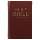 KJV Bible Pew Worship Hardcover,  Burgundy