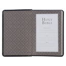 KJV Bible Mini Pocket Faux Leather Black