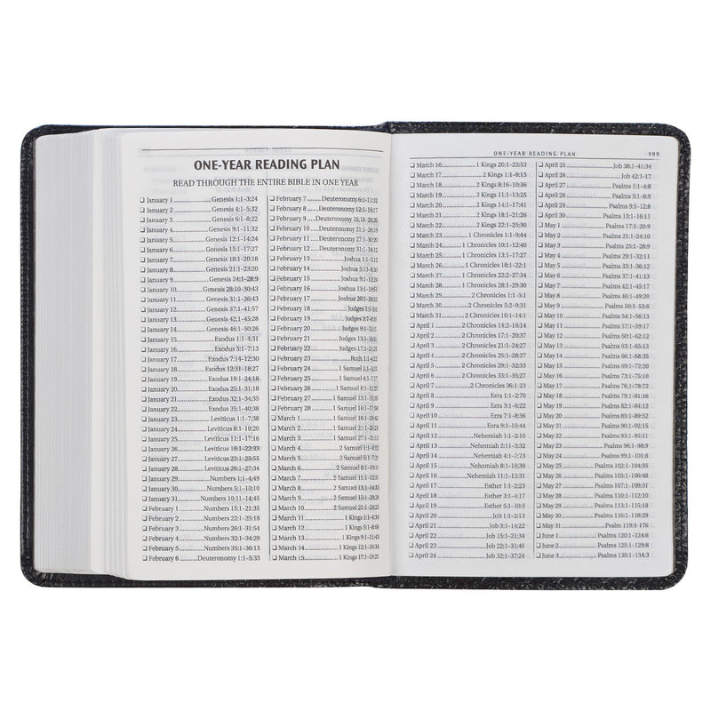 KJV Bible Mini Pocket Faux Leather, Black