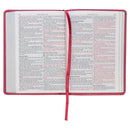 KJV Bible Compact Faux Leather Pink