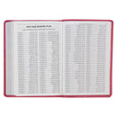 KJV Bible Compact Faux Leather Pink