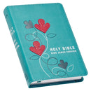 KJV Bible Compact Faux Leather Turquoise