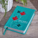 KJV Bible Compact Faux Leather Turquoise