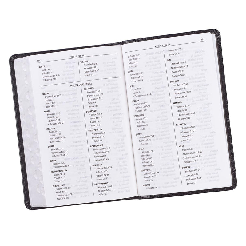 KJV Bible Deluxe Gift Faux Leather, Black