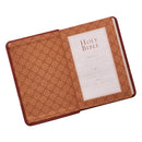 KJV Bible Compact LP Faux Leather Brown Two-tone