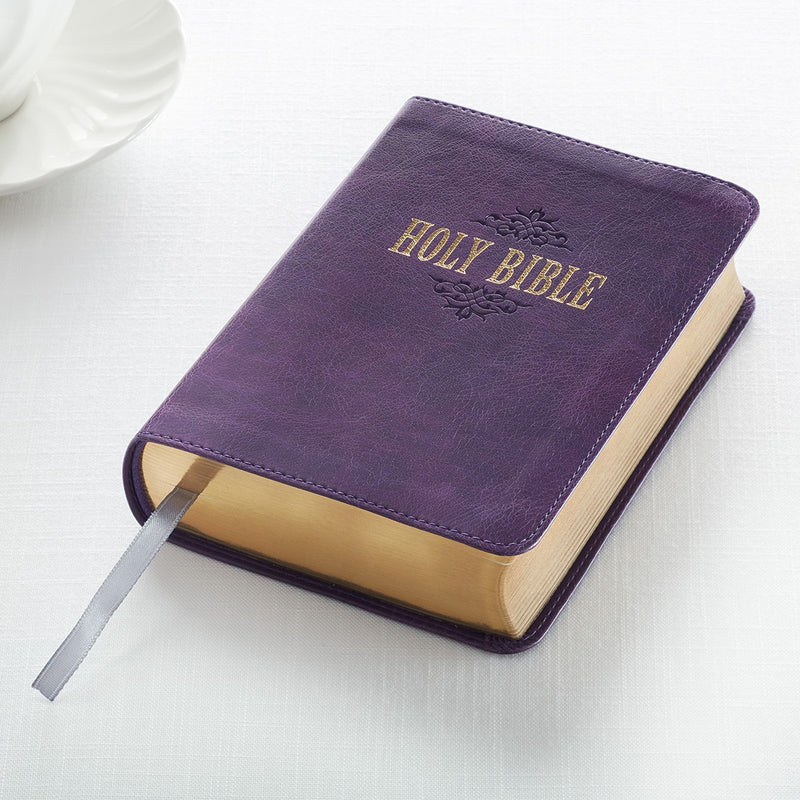 KJV Bible Compact LP Faux Leather, Purple
