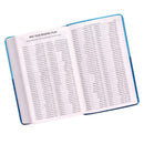 KJV Bible Giant Print Standard-size Faux Leather Aqua/Blue