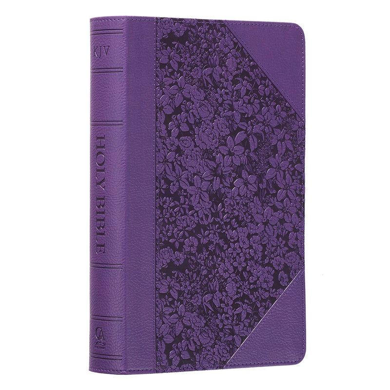 KJV Bible Giant Print Standard-size Faux Leather, Purple Two-tone