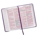 KJV Bible Giant Print Standard-size Faux Leather Purple Two-tone