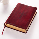 KJV Bible Super Giant Print Faux Leather, Burgundy