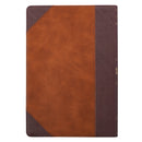 KJV Bible Thinline LP Faux Leather Brown Two-tone