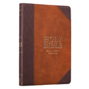 KJV Bible Thinline LP Faux Leather Brown Two-tone