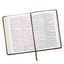 KJV Bible Thinline LP Faux Leather Brown Two-tone