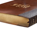 KJV Bible Thinline LP Faux Leather Brown Two-tone